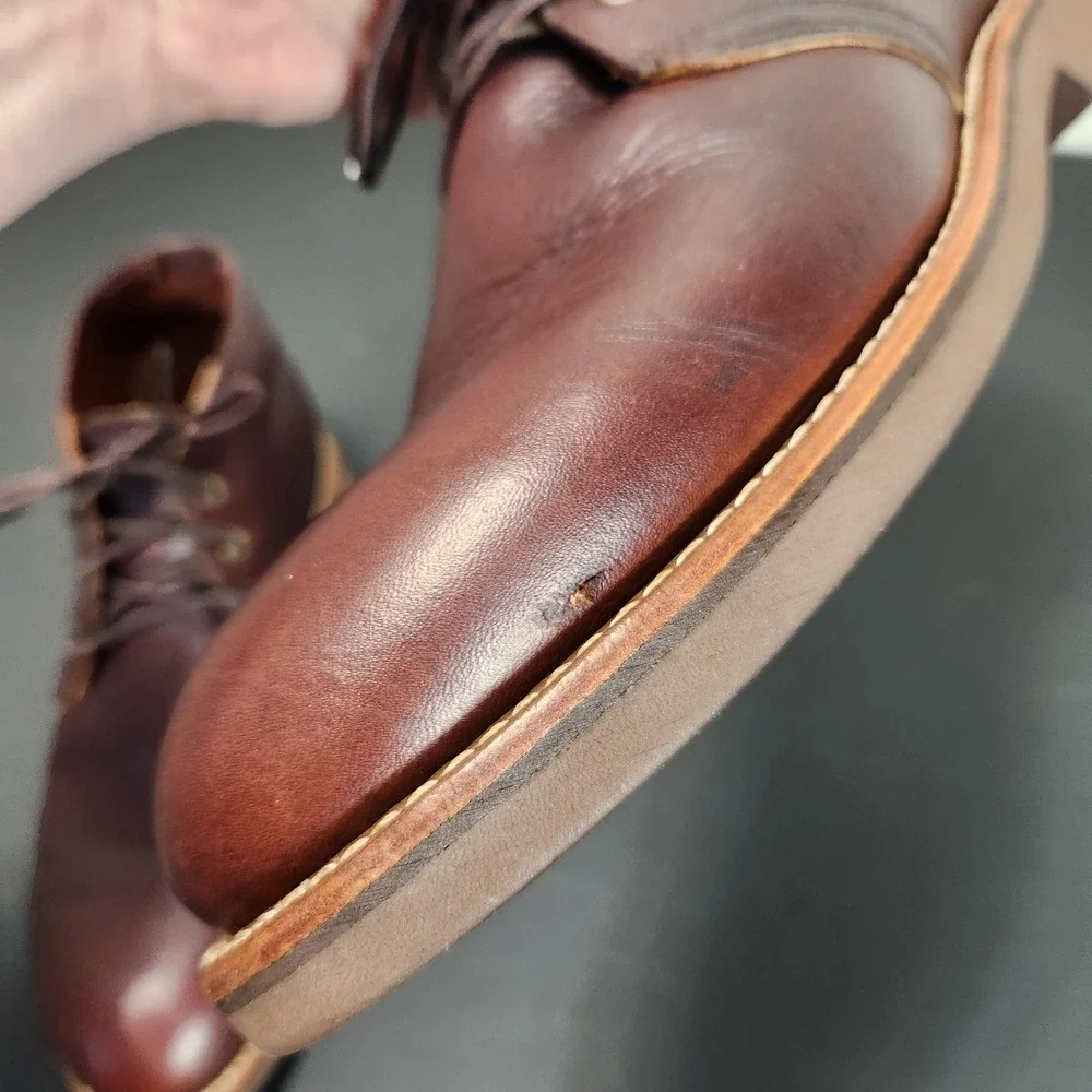 Red Wing 9215 Foreman Brown Leather Oil Slick Chukka Boots Mens Sz 11 D Classic